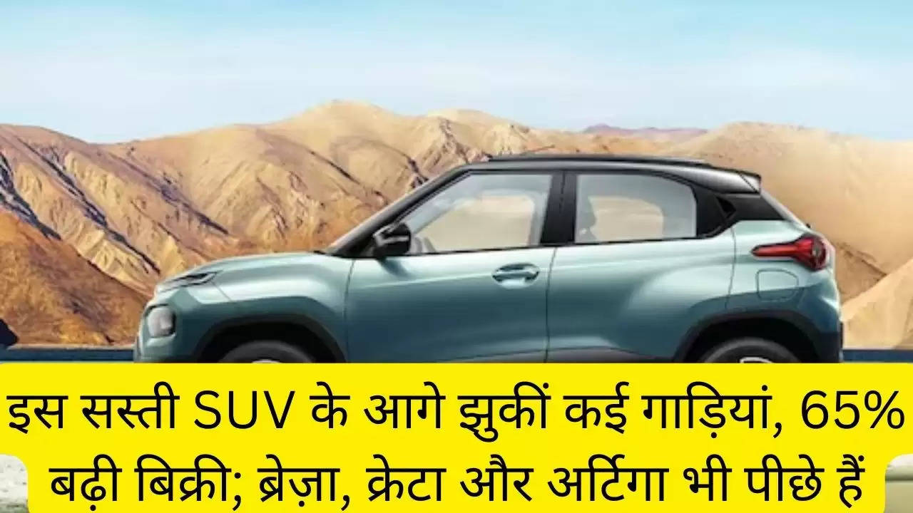 इस सस्ती SUV के आगे झुकीं कई गाड़ियां, 65% बढ़ी बिक्री; ब्रेज़ा, क्रेटा और अर्टिगा भी पीछे हैं?width=630&height=355&resizemode=4